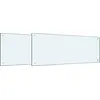Image de vidaXL : Dosseret de cuisine, 2 pièces, blanc, 100 x 40 cm, verre trempé