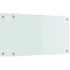 Image de vidaXL Dos de cuisine 2 pcs Blanc 70 x 40 cm Verre trempé