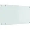 Image de vidaXL Dos de cuisine 2 pcs Blanc 80 x 50 cm Verre trempé