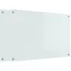 Image de vidaXL Dos de cuisine 2 pcs Blanc 90 x 60 cm Verre trempé