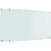 Image de vidaXL : Dosseret de cuisine, 2 pièces, blanc, 100 x 60 cm, verre trempé
