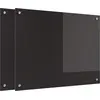 Image de vidaXL Dos de cuisine 2 pcs Noir 80 x 60 cm Verre trempé