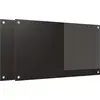 Image de vidaXL Dos de cuisine 2 pcs Noir 90 x 50 cm Verre trempé