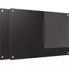 Image de vidaXL : 2 panneaux de protection pour cuisine, noirs, 90 x 60 cm, en verre trempé