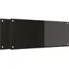 Image de vidaXL Dos de cuisine 2 pcs Noir 100 x 40 cm Verre trempé