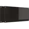 Image de vidaXL Dos de cuisine 2 pcs Noir 100 x 50 cm Verre trempé