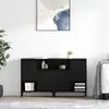 Image de vidaXL Sideboards 2 pcs noir imitation chêne 60 x 35 x 70 cm