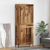 Image de vidaXL Meuble haut, 2 pièces, bois d'oeuvre, 69,5 x 34 x 180 cm, matériau de bois
