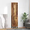 Image de vidaXL Highboard vieux bois 34,5 x 34 x 180 cm Bois composite