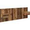 Image de vidaXL T  te de lit avec armoire   tiroirs 3 pcs bois ancien