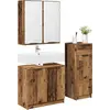 Image de vidaXL Ensemble de meubles de salle de bains avec tiroirs 3 pcs vieux bois composite