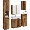 Image de vidaXL Ensemble de meubles de salle de bains avec tiroirs 5 pcs vieux bois composite