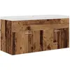 Image de vidaXL Armoire de salle de bains Vieux bois 100 x 38,5 x 46 cm Bois composite