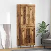 Image de vidaXL Meuble haut, 2 pièces, bois d'oeuvre, 69,5 x 34 x 180 cm, matériau de bois