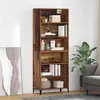 Image de vidaXL Highboard vieux bois 69,5 x 34 x 180 cm Bois composite