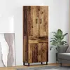 Image de vidaXL Meuble haut, 2 pièces, bois d'oeuvre, 69,5 x 34 x 180 cm