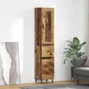 Image de vidaXL Highboard vieux bois 34,5 x 34 x 180 cm Bois composite