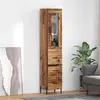 Image de vidaXL Highboard vieux bois 34,5 x 34 x 180 cm Bois composite