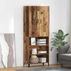 Image de vidaXL Highboard mural vieux bois 69,5 x 34 x 180 cm Bois composite