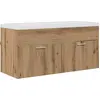 Image de vidaXL Armoire de salle de bain murale Chêne Artisan 100 x 38,5 x 46 cm