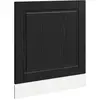 Image de Façade de lave-vaisselle vidaXL PORTO, noir aspect chêne, 60 x 1,5 x 57 cm