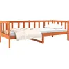 Image de vidaXL Cadre de lit brun cireux 90 x 190 cm Pin massif