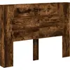 Image de vidaXL Armoire   t  te de lit avec LED Ch  ne fum © Bois composite