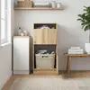 Image de vidaXL Armoire à linge Chêne Artisan 50 x 68 x 102 cm Matériau dérivé du bois