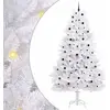 Image de vidaXL Arbre de Noël artificiel pliable Blanc 300 cm PVC et acier