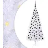 Image de vidaXL Sapin de Noël artificiel blanc 180 cm PVC et acier