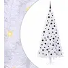 Image de vidaXL Sapin de Noël artificiel blanc 210 cm PVC et acier