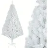 Image de Arbre de Noël artificiel - Arbre artificiel - Faux sapin - Arbre de Noël blanc - Sapin artificiel - Hauteur : 180 cm