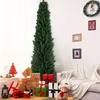 Image de Arbre de Noël en forme de crayon - Petit sapin de Noël décoratif - Mini arbre de Noël - Sapin artificiel - Hauteur : 150 cm