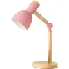 Image de Lampe fluorescente pour enfants - LED - Lampe en bois réglable - Douille E27 - Rose - Lampe de salon