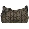 Image de Calvin Klein EMBLEM AOP JACQUARD CONV MINI BA : Sac à main pour femmes, noir. Taille : UNIQUE