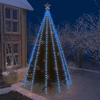 Image de Maison Exclusive - Guirlande lumineuse pour sapin de Noël, 500 LED bleues, 500 cm, intérieur/extérieur.