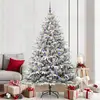 Image de Maison Exclusive - Sapin de Noël artificiel pré-illuminé avec lot de boules vertes