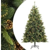 Image de Maison Exclusive - Sapin de Noël artificiel pliable avec cônes, 240 cm