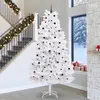 Image de Arbre de Noël blanc pliable, de qualité supérieure, en PVC et en acier, hauteur 300 cm