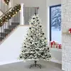 Image de Maison Exclusive - Sapin de Noël artificiel pré-illuminé avec lot de boules vertes