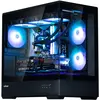 Image de Boîtier Zalman « P30 », mini-tour, gaming, sans alimentation, supporte 9 ventilateurs, 3 ventilateurs inclus, USB 3.1 Gen 1 x 1, USB Type-C, audio+micro, 5 emplacements d'extension, noir