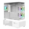 Image de Zalman CHRONIX WHITE, Midi Tower, PC, Blanc, ATX, Micro ATX, Mini-ITX, Plastique, Acier, Verre trempé, Plus