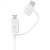 Image de Câble Usb Samsung Ep-dg930 Usb 2.0 1,5 M Usb A Usb C/micro-usb B Blanc