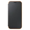 Image de Samsung Coque Folio à Rabat pour Samsung Galaxy A3 2017 - Noir/Orange Fluo en occasion ou reconditionné