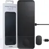Image de Samsung Wireless Charger Trio EP-P6300 - Tapis de charge inductive + adaptateur secteur - Fast Charge - noir - pour Galaxy Buds Live, Buds+, Note20, S20, S20 5G, S20+ 5G, Watch 3, Z Flip 5G, Z Fold2 5G