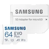 Image de Carte Mémoire MicroSD Evo Plus 64GB Class 10 - 100 MB/S + Adaptateur SD Samsung - Neuf