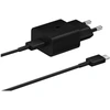 Image de Kit Chargeur USB C 15W + Câble USB C / USB C 1m Noir Samsung - Neuf