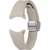 Image de Bracelet Hybride en Simili cuir pour G Watch Series 4/4 Classic/5/5 Pro/6/6 Classic 115mm, S/M Taupe Samsung - Neuf