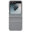 Image de Étui Pour Samsung Ef-vf741pjegww Z Flip6 F741 Gris/gris À Rabat En Cuir Écologique