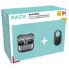 Image de Pack Ecouteurs sans fil Samsung Galaxy Buds3 Pro Bluetooth avec réduction active du bruit Argent + SmartTag2 Noir - Neuf